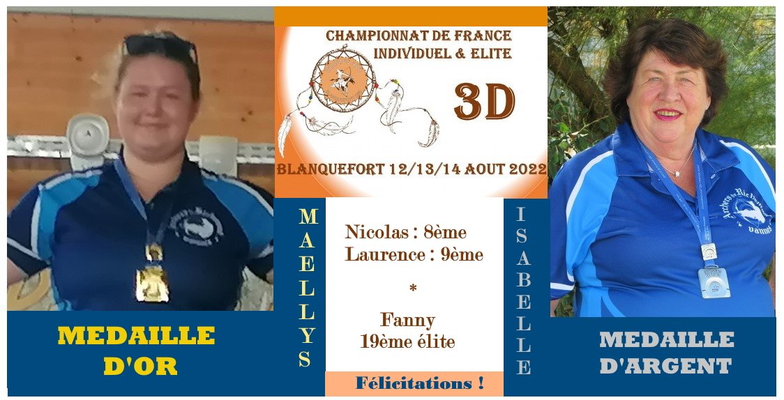 Championnat de France tir 3D Blanquefort – 12 au 14 août 2022