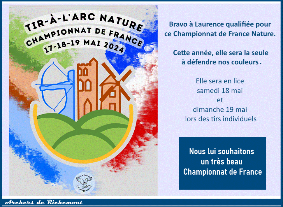 Championnat de France Tir Nature – 18/19 mai 2024 – Donneville