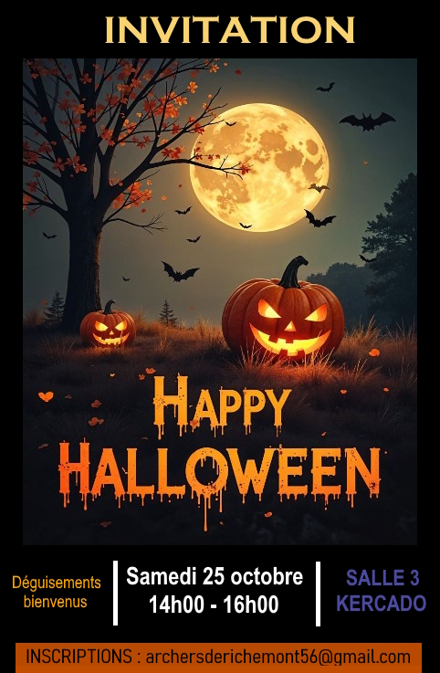 Tir d’Halloween – samedi 25 octobre