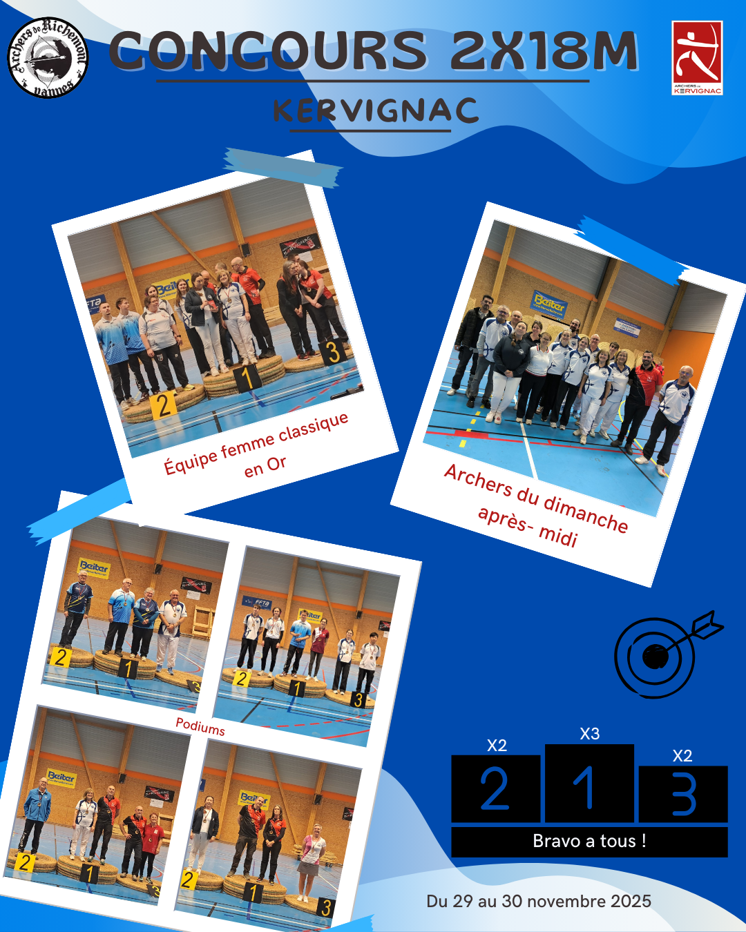 /Concours tir à 18m – Kervignac – 29/30 novembre 2025