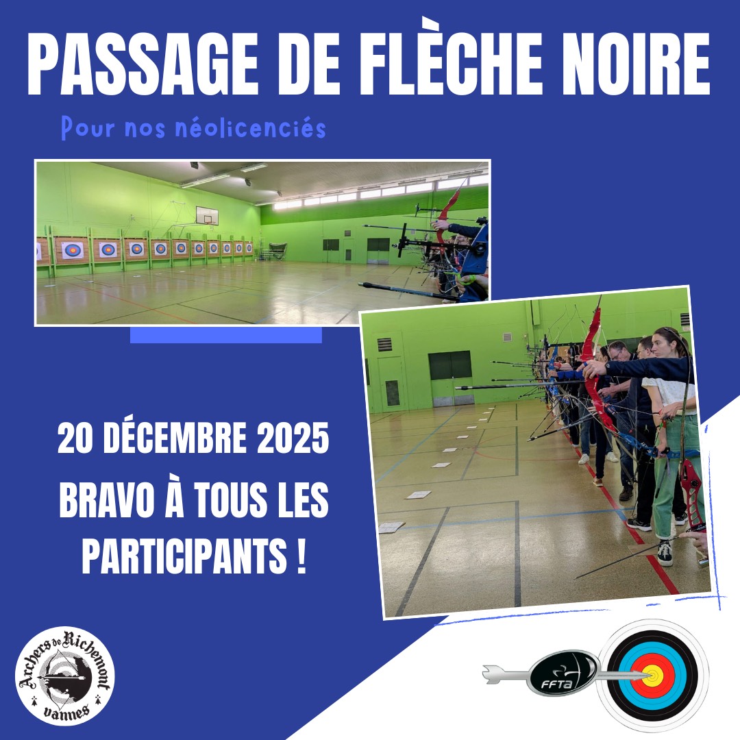 Passage de la flèche noire – samedi 20 décembre 2025